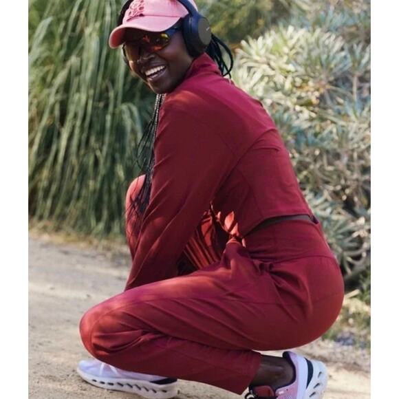 (XS) NWOT $108  Free People Never Better Structured Zip-Up Jacket Crimson - Picture 3 of 10